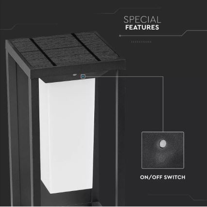 LED Solarna stenska svetilka s senzorjem SAMSUNG CHIP LED/2W/3,7V IP65 2600 mAh