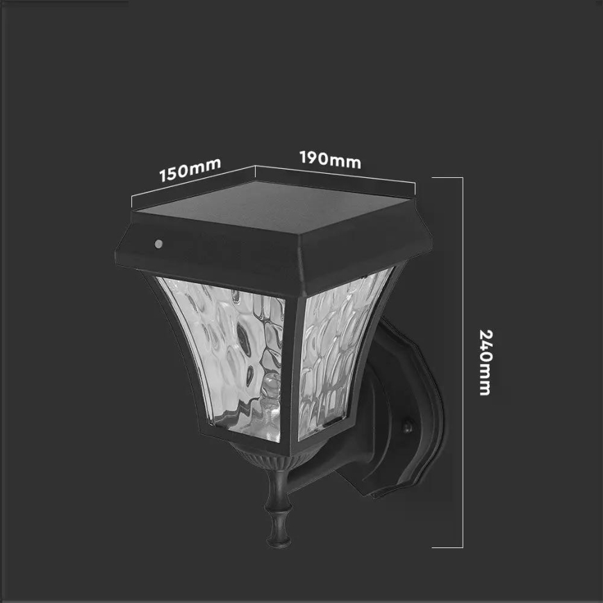 LED Solarna stenski svetilka 3v1 LED/2W/5,5V 3000K/6000K IP65 2200 mAh