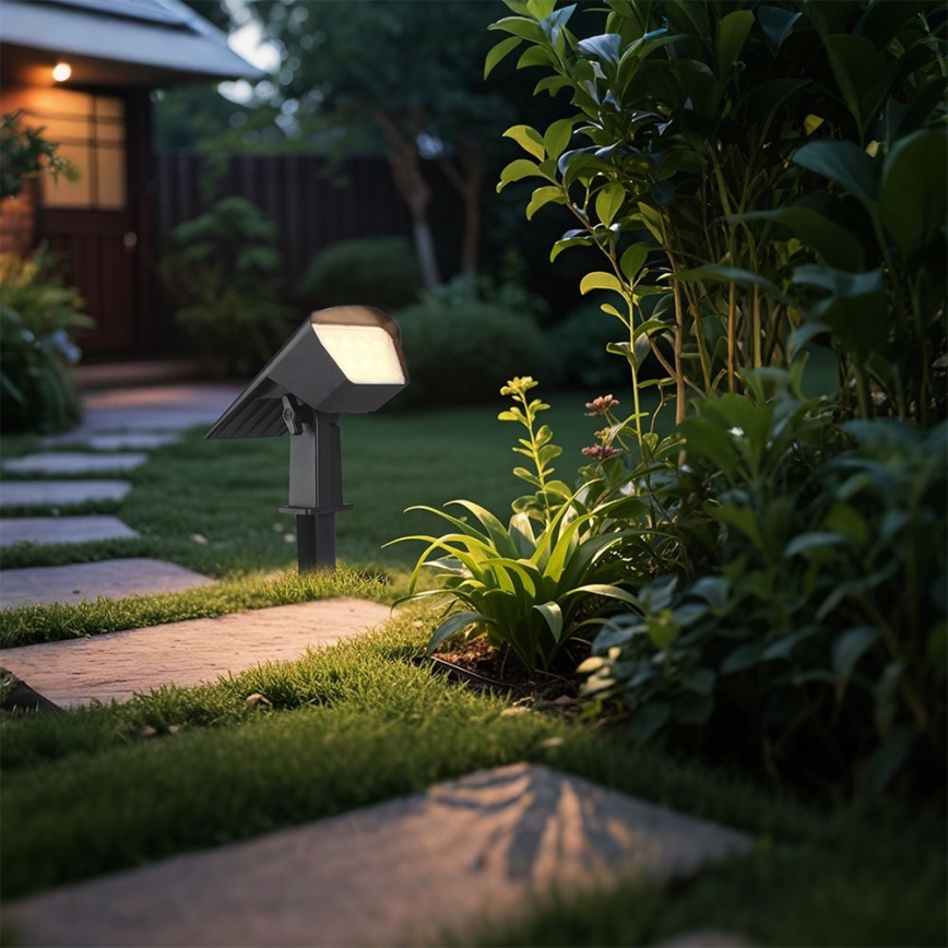 LED solarna svetilka 2 v 1 LED/1,3W/3,7V 3000/4000/6400K IP65 1200 mAh