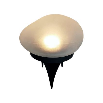 LED solarna svetilka 2xLED/1,2V 300 mAh IP44 črna/bela