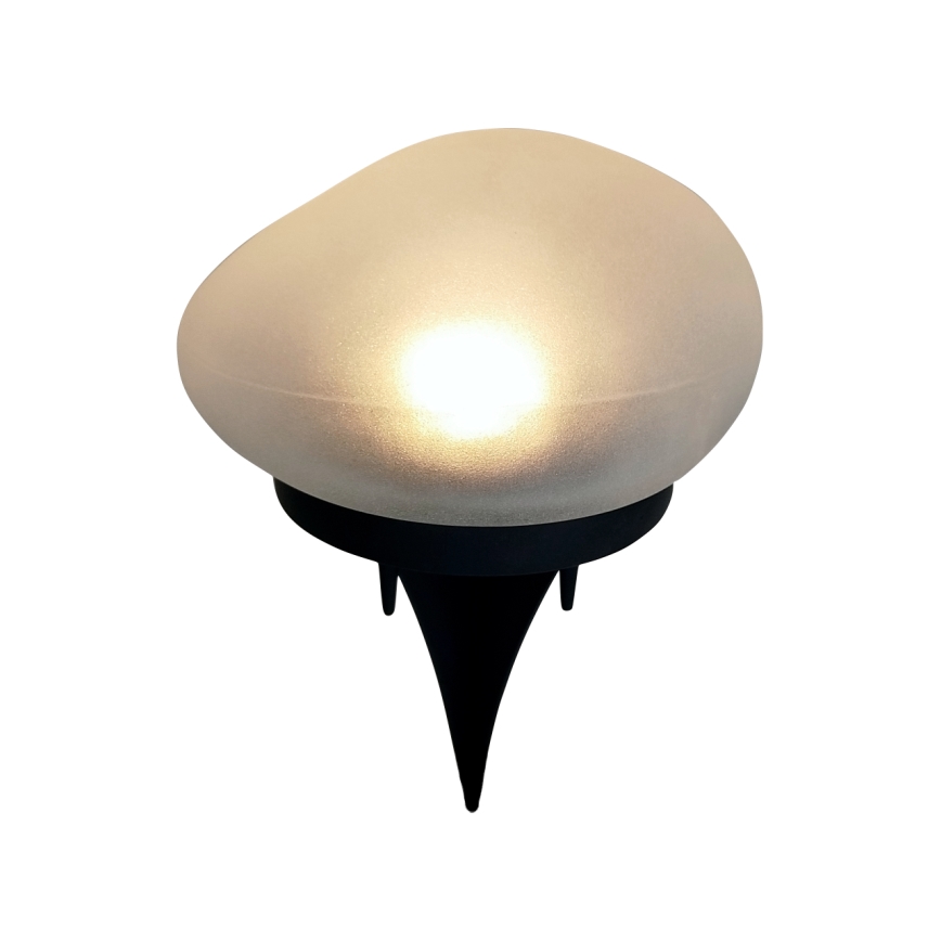 LED solarna svetilka 2xLED/1,2V 300 mAh IP44 črna/bela