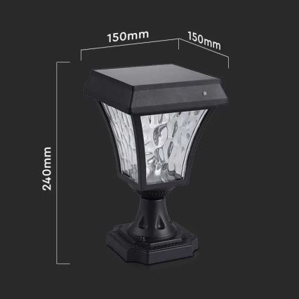 LED Solarna svetilka 3v1 LED/2W/5,5V 3000K/6000K IP65 2200 mAh