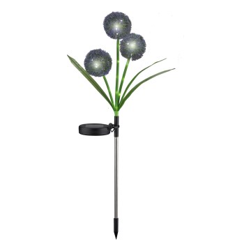 LED Solarna svetilka ALLIUM LED/1,2V 6500K 600 mAh IP44 črna