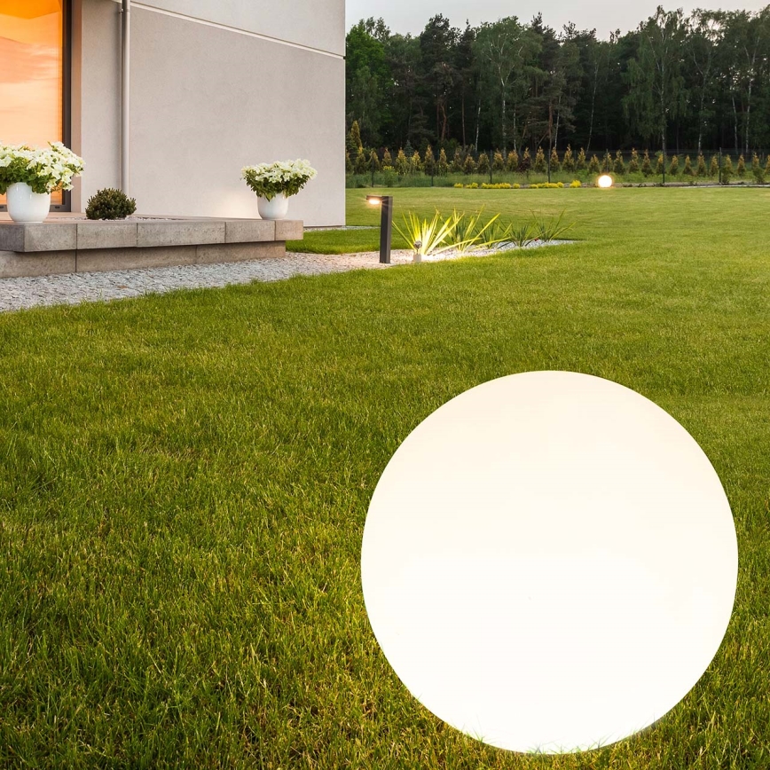 LED Solarna svetilka BALL LED/3,7V 2000 mAh pr. 50 cm IP65 bela