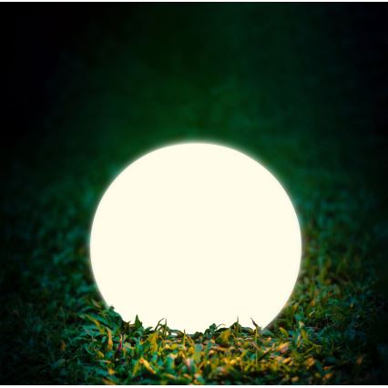 LED Solarna svetilka BALL LED/3,7V 2000 mAh pr. 50 cm IP65 bela