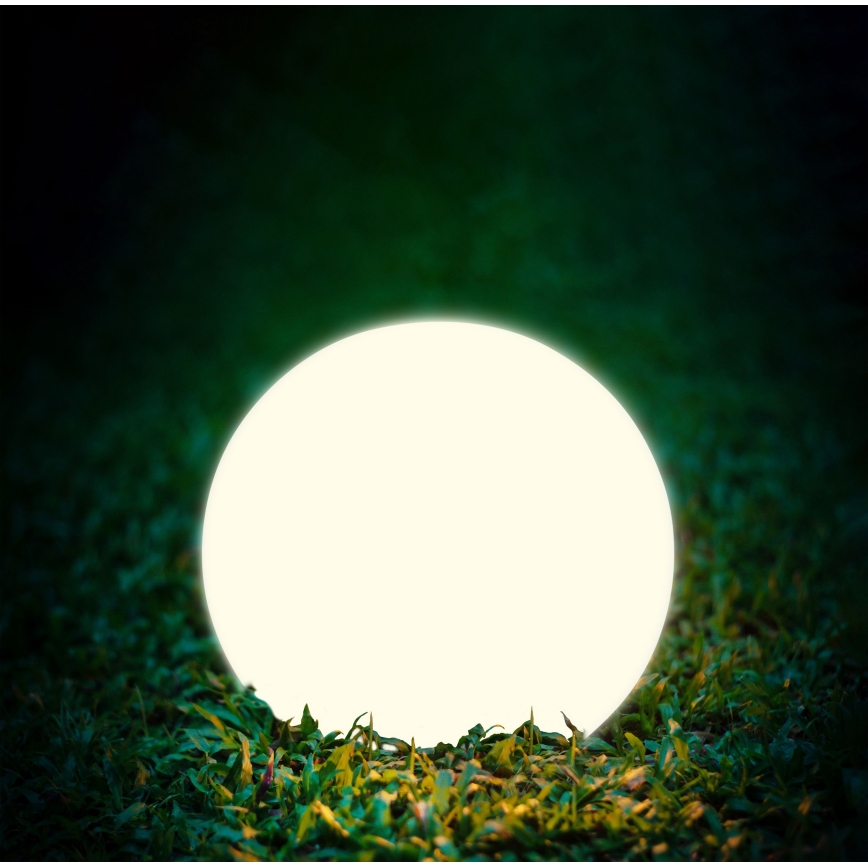 LED Solarna svetilka BALL LED/3,7V 2000 mAh pr. 50 cm IP65 bela