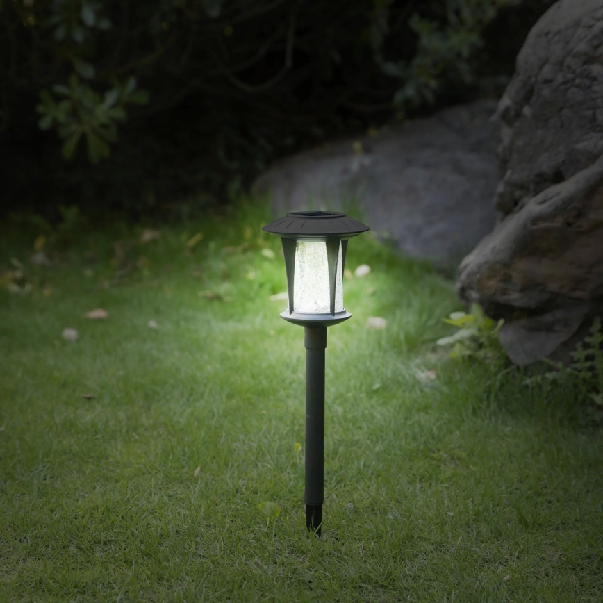 LED Solarna svetilka BOLTON LED/1,2V IP44 črna