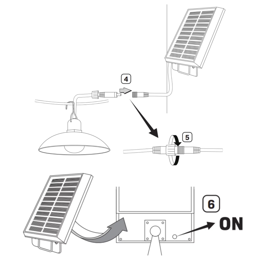 LED Solarna svetilka CELINA LED/1,8W/3,7V 2400 mAh IP44 + Daljinski upravljalnik