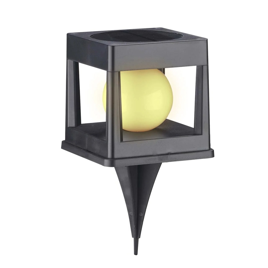 LED solarna svetilka CUBO LED/3,7V 1200 mAh IP44 črna