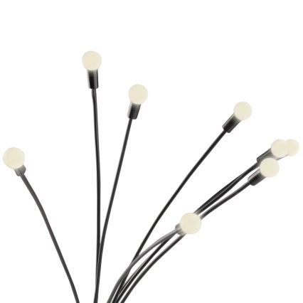 LED Solarna svetilka FIORINI 8xLED/1,2V 600 mAh IP44 črna
