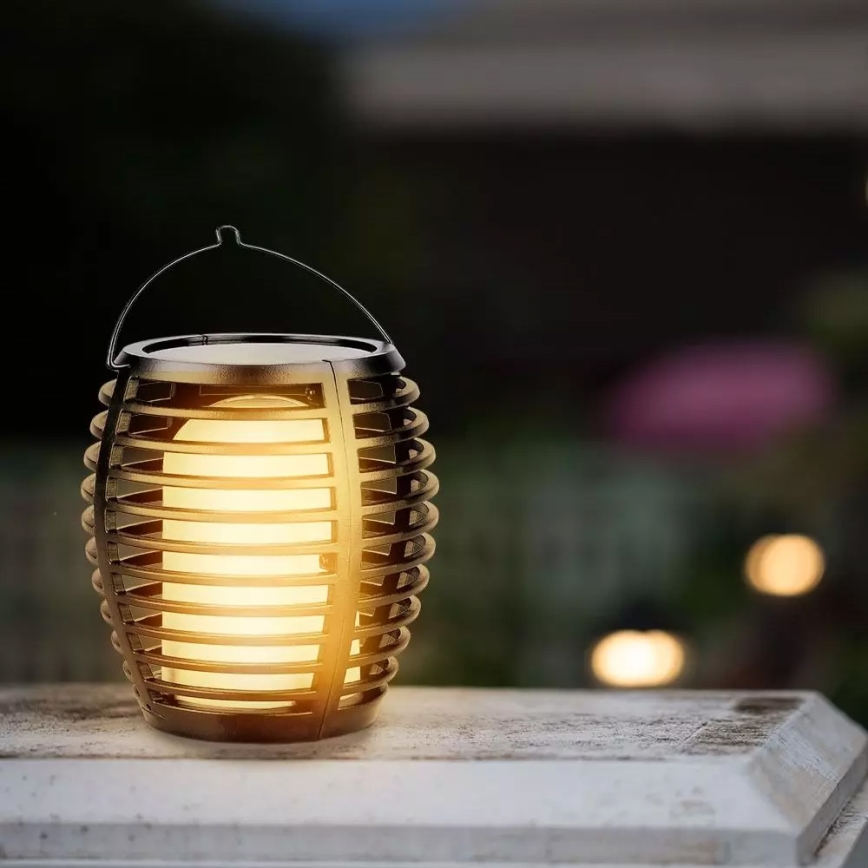 LED Solarna svetilka FLAME 4v1 1xLED/0,45W/3,7V IP44 500 mAh