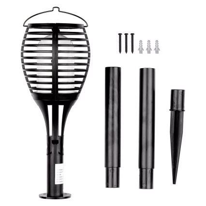 LED Solarna svetilka FLAME 4v1 1xLED/0,45W/3,7V IP44 500 mAh
