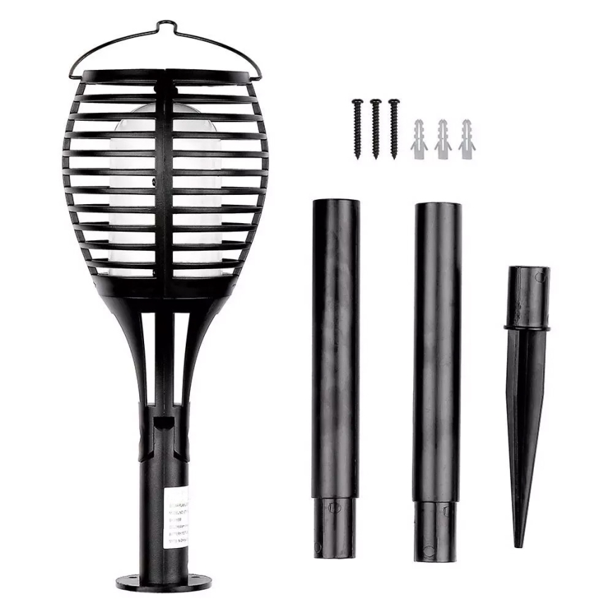 LED Solarna svetilka FLAME 4v1 1xLED/0,45W/3,7V IP44 500 mAh