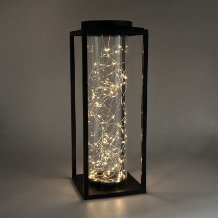 LED Solarna svetilka GLAMOUR LED/1,2V 600 mAh IP44 črna