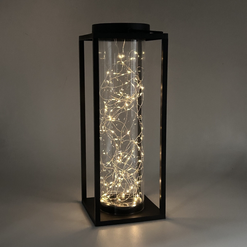 LED Solarna svetilka GLAMOUR LED/1,2V 600 mAh IP44 črna