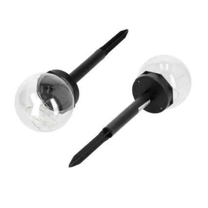 LED solarna svetilka GLEAM LED/1,2V 3000K IP44 40 mAh prozorna/črna