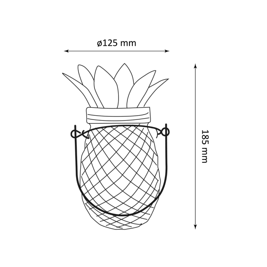 LED Solarna svetilka JAR LED/1,2V IP44 ananas