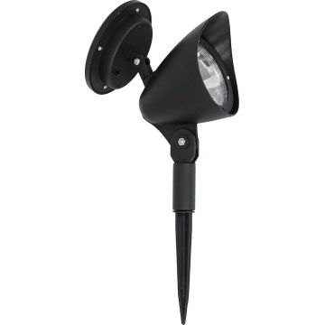 LED solarna svetilka JOKER, 1,2 V, 100 mAh, 4000 K, 31,5 cm, IP44, črna
