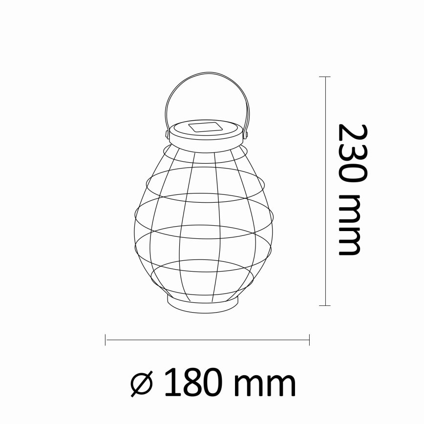 LED Solarna svetilka KOGE LED/1,2V 300 mAh IP44