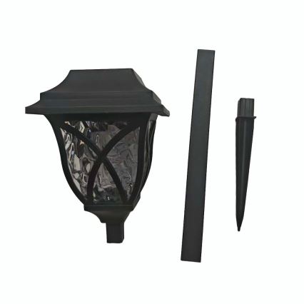 LED solarna svetilka LAWN LED/1,2V 100 mAh 3000K 44 cm IP44 črna