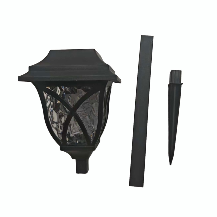LED solarna svetilka LAWN LED/1,2V 100 mAh 3000K 44 cm IP44 črna