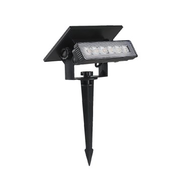 LED Solarna svetilka LED/0,9W/3,7V 3000K IP65 črna