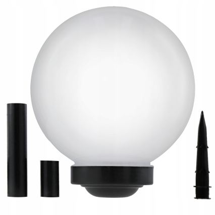 LED solarna svetilka LED/1,2 V, 6500 K, 200 mAh, premer 30 cm, IP44, bela/črna