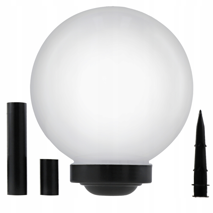 LED solarna svetilka LED/1,2 V, 6500 K, 200 mAh, premer 30 cm, IP44, bela/črna