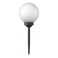 LED solarna svetilka LED/1,2V 6500K 200 mAh premer 10 cm IP44 bela/črna