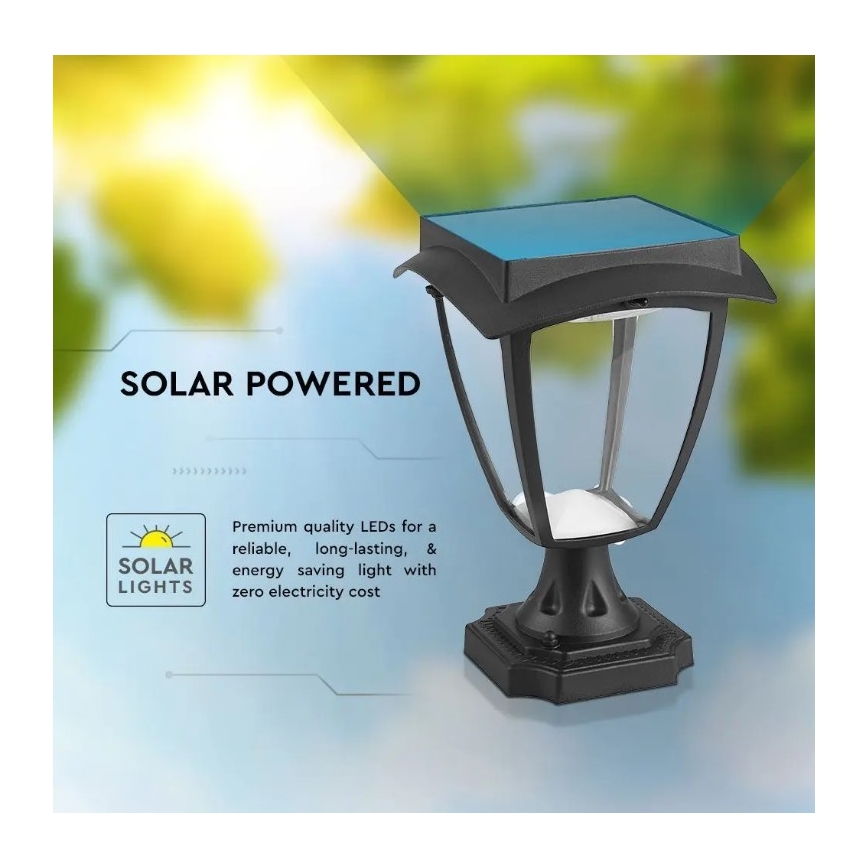 LED Solarna svetilka LED/2W/3,7V 3000/6000K IP65 2200 mAh