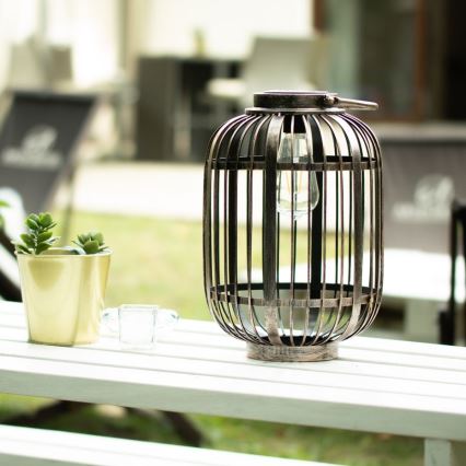 LED Solarna svetilka LORETA 1xE27/1,2V 600 mAh IP44