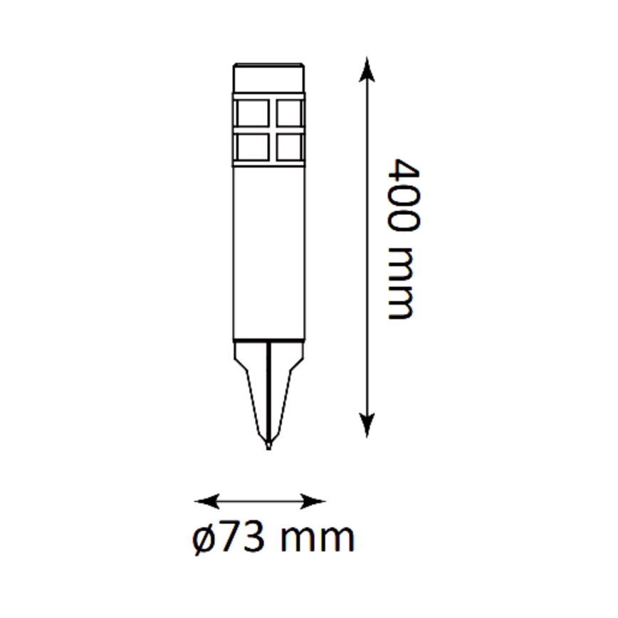 LED Solarna svetilka MARK LED/1,2V 200 mAh IP44