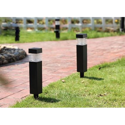 LED solarna svetilka MARTIN LED/1,2V 150 mAh IP44 črna