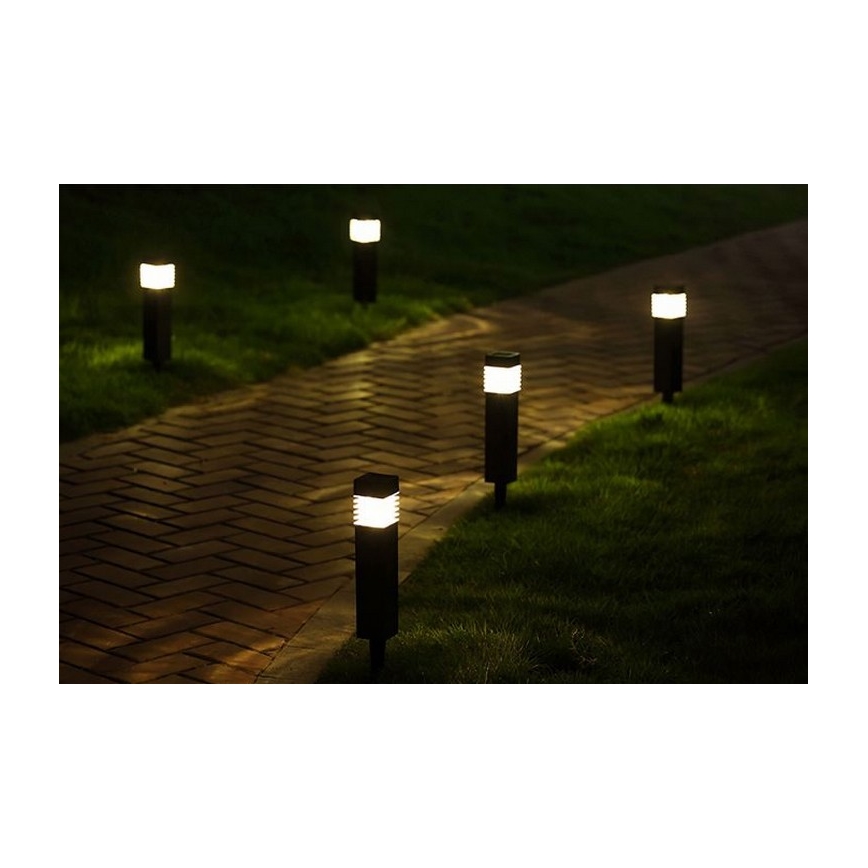 LED solarna svetilka MARTIN LED/1,2V 150 mAh IP44 črna