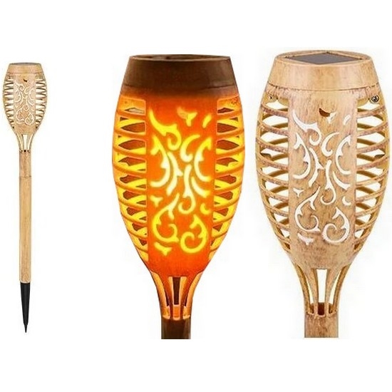 LED Solarna svetilka MINISPARK BAMBOO LED/1,8W/5,5V IP44 bež