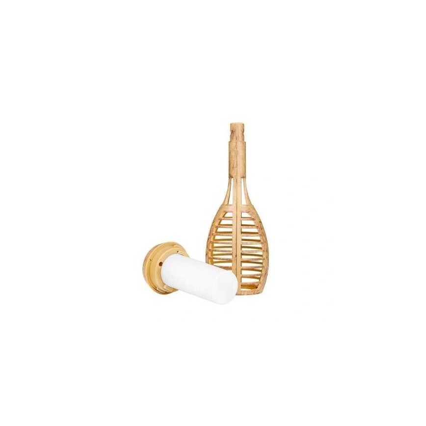 LED Solarna svetilka MINISPARK BAMBOO LED/1,8W/5,5V IP44 bež