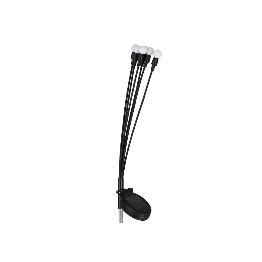 LED Solarna svetilka MULTI LED/0,06W/1,2V 150 mAh IP44 črna