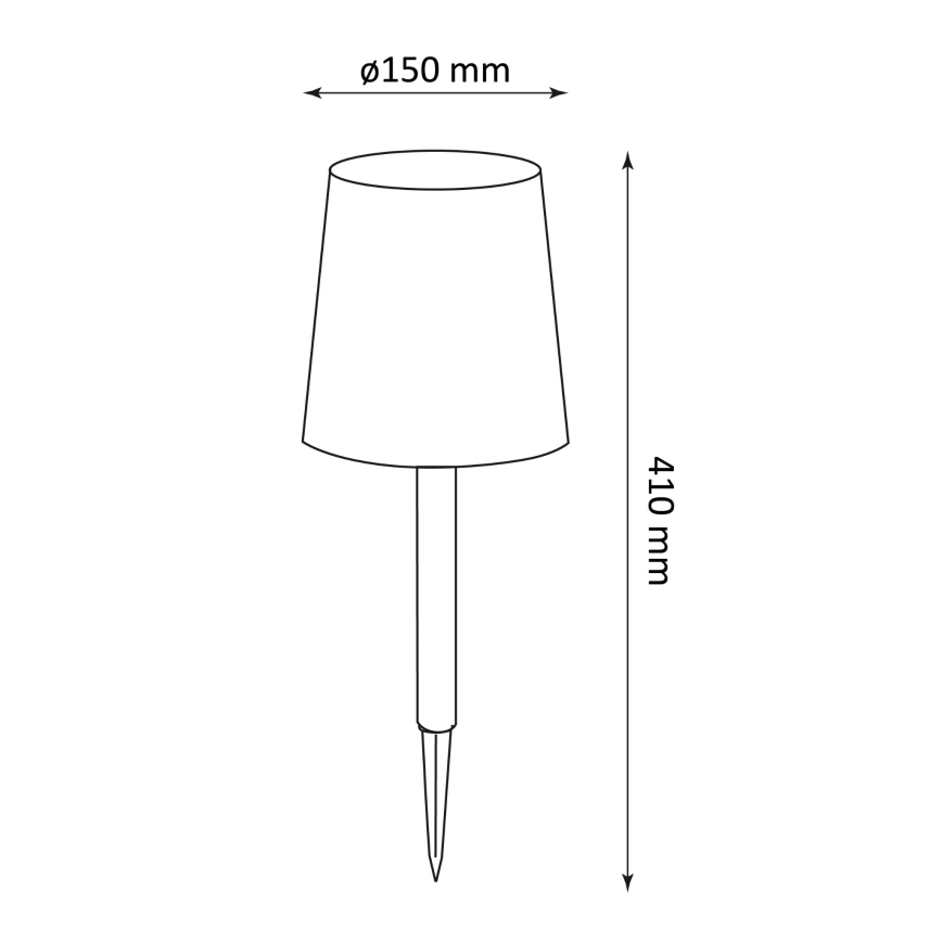 LED Solarna svetilka RUMBA LED/1,2V IP44