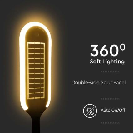 LED Solarna svetilka s senzorjem BOLLARD LED/5W/5,5V 70 cm 3000K IP65 2000 mAh