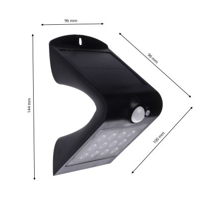 LED Solarna svetilka s senzorjem gibanja LED/1,5W/3,7V IP65