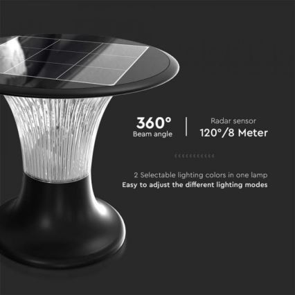 LED Solarna svetilka s senzorjem LED/15W/3,2V 4000K/6000K IP65 6000 mAh