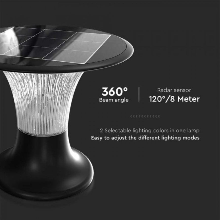 LED Solarna svetilka s senzorjem LED/15W/3,2V 4000K/6000K IP65 6000 mAh