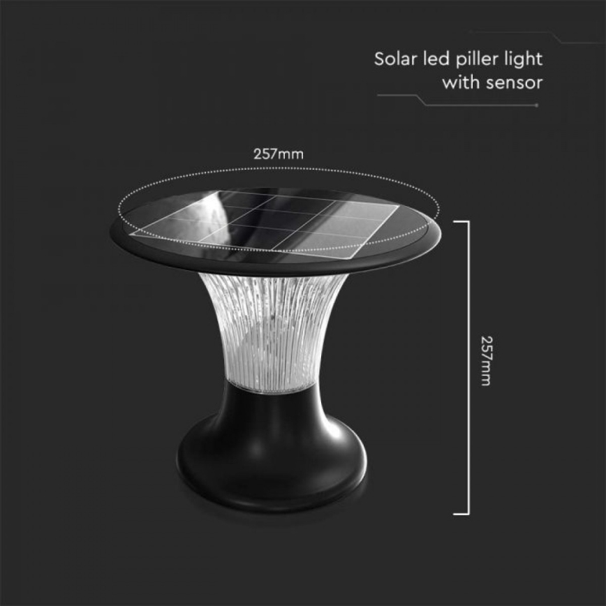 LED Solarna svetilka s senzorjem LED/15W/3,2V 4000K/6000K IP65 6000 mAh