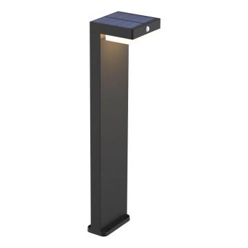 LED Solarna svetilka s senzorjem MALI LED/4,5W/3,7V 2000 mAh IP44 črna