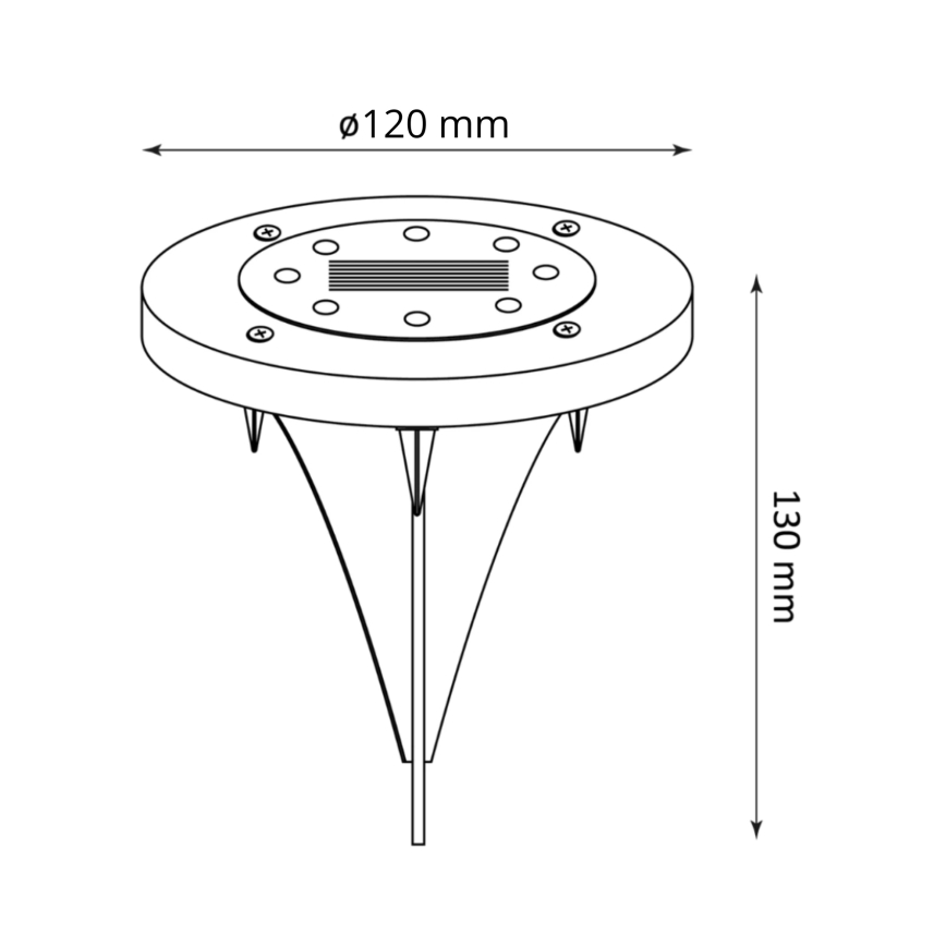 LED Solarna svetilka SOL LED/1,2V 300 mAh IP44