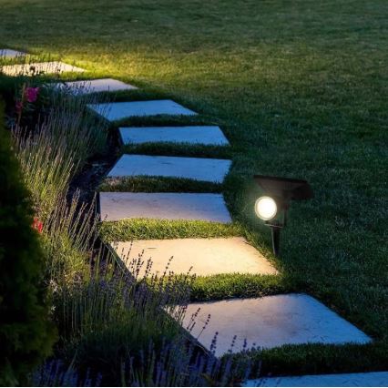 LED Solarna svetilka SPIKE LED/2W/5,5V IP65 3000K 1200 mAh