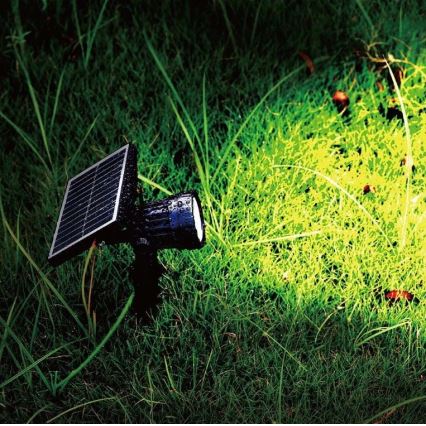 LED Solarna svetilka SPIKE LED/2W/5,5V IP65 3000K 1200 mAh