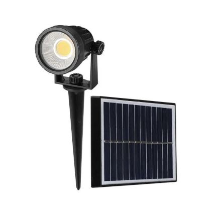 LED Solarna svetilka SPIKE LED/2W/5,5V IP65 3000K 1200 mAh