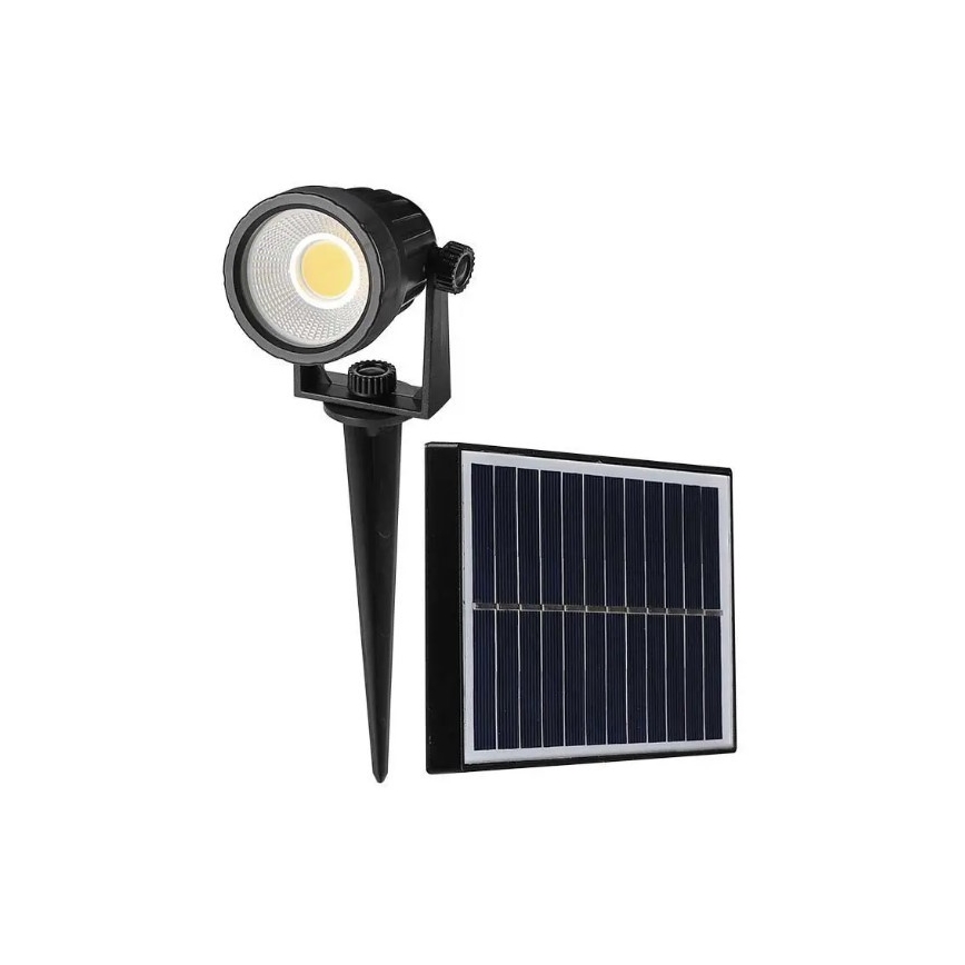 LED Solarna svetilka SPIKE LED/2W/5,5V IP65 3000K 1200 mAh