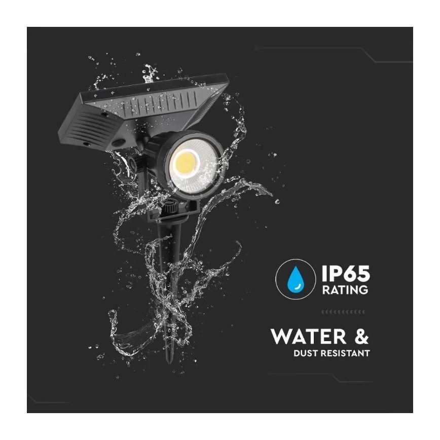 LED Solarna svetilka SPIKE LED/2W/5,5V IP65 4000K